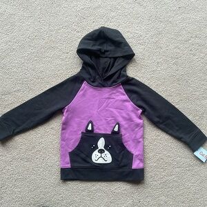 NWT 2T Cat & Jack Boston Terrier sweatshirt